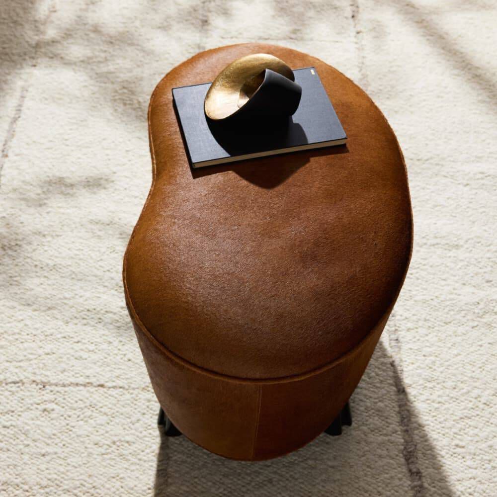 Koda 20 inch Brown and Ebony Ottoman