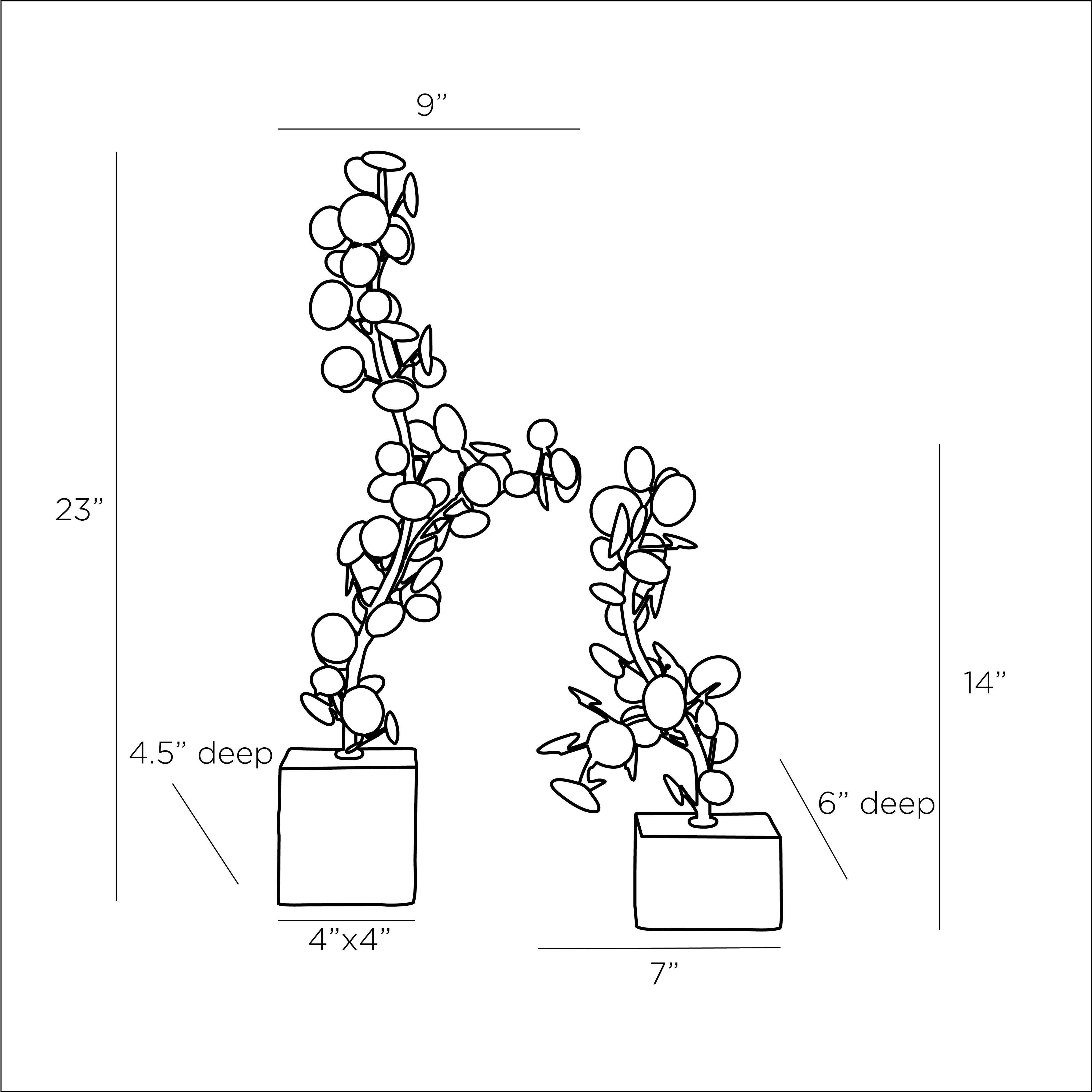 Labrynth 23 X 9 inch Sculptures, Set of 2