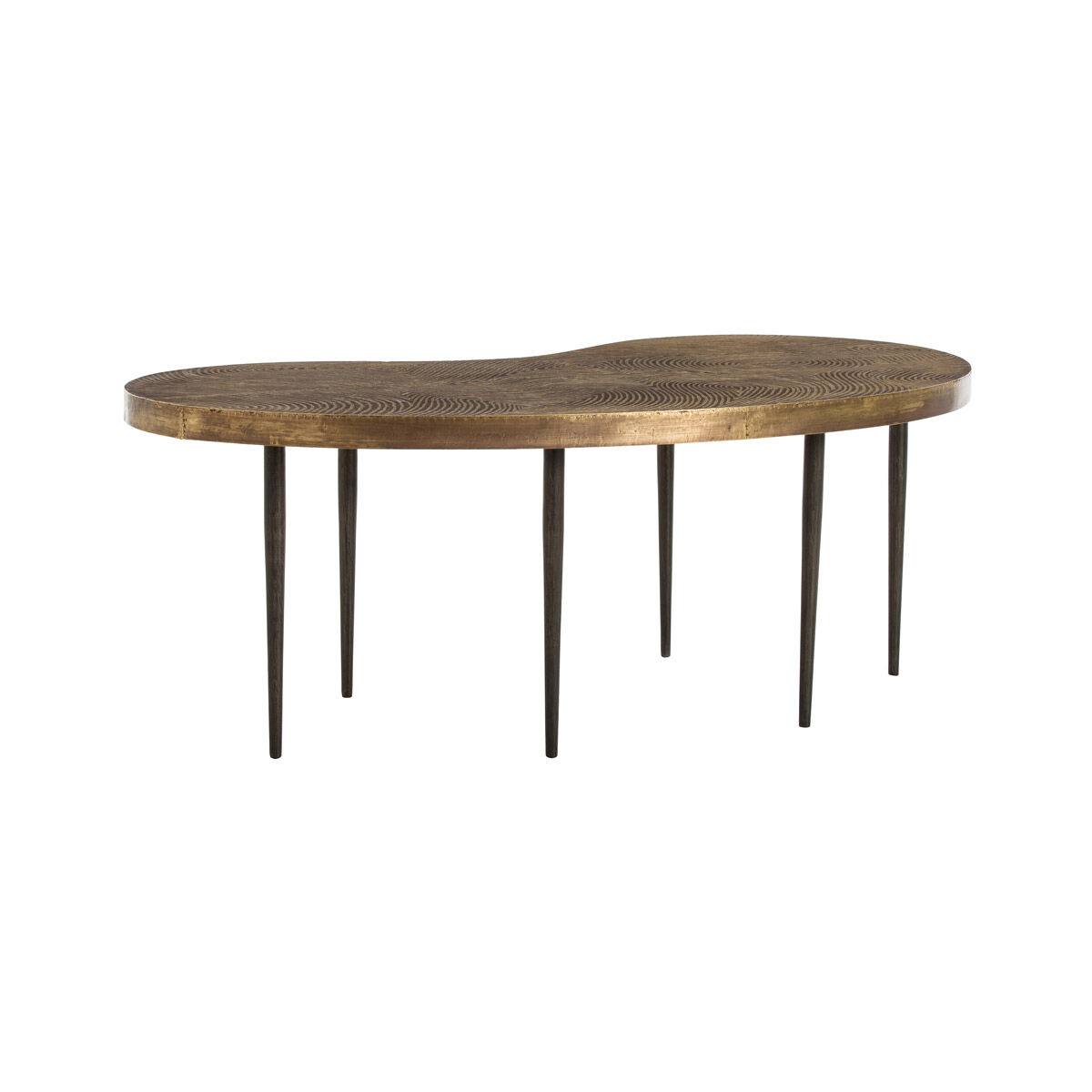 Sloan 44 X 17 inch Antique Brass/Natural Iron Cocktail Table