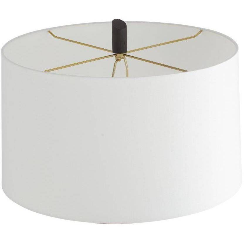 Hartford 70.5 inch 150.00 watt Black and Antique Brass with Blackened Iron Floor Lamp Portable Light