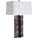 Lyon 30 inch 150 watt Rosso Levanto and Dark Bronze Table Lamp Portable Light