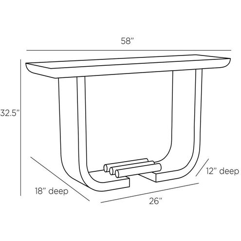 Ralston Charcoal Console Table