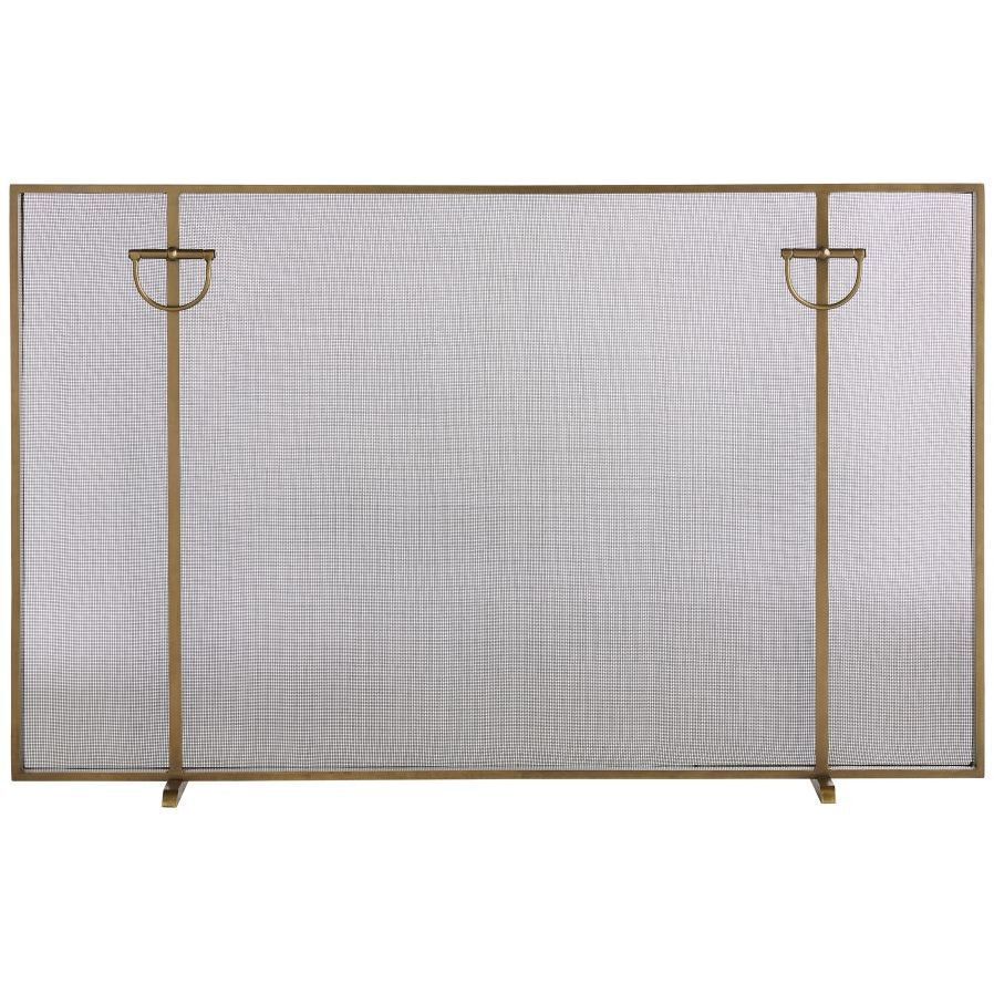 Brooklyn 48 inch Antique Brass Fire Screen