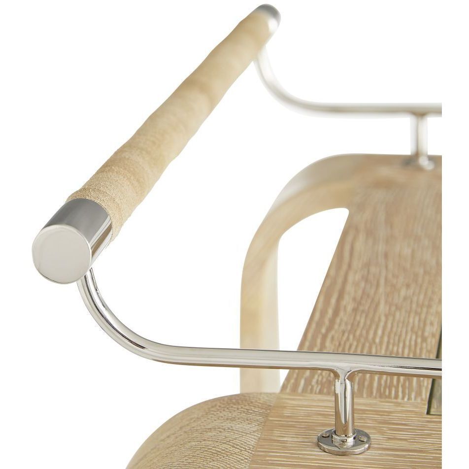 Brays 37 inch Whitewash Bar Cart