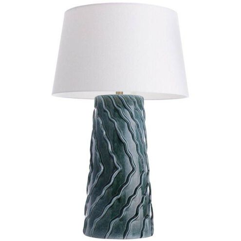 Huron 29 inch 150.00 watt Amalfi and Antique Brass Lamp Portable Light