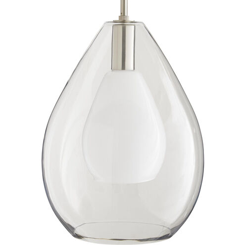 Nala 1 Light 15 inch Brushed Nickel Pendant Ceiling Light, Essential Lighting