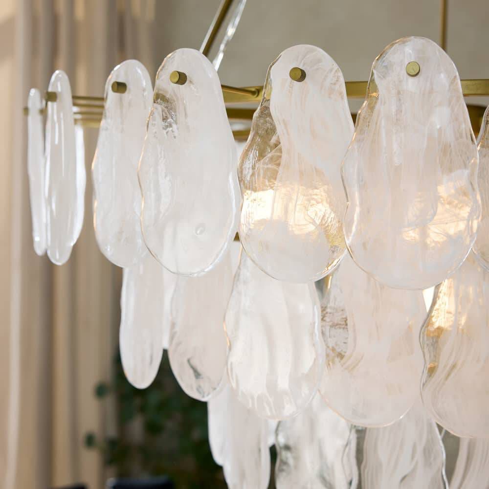 Leon 7 Light 38 inch Antique Brass Chandelier Ceiling Light, Large