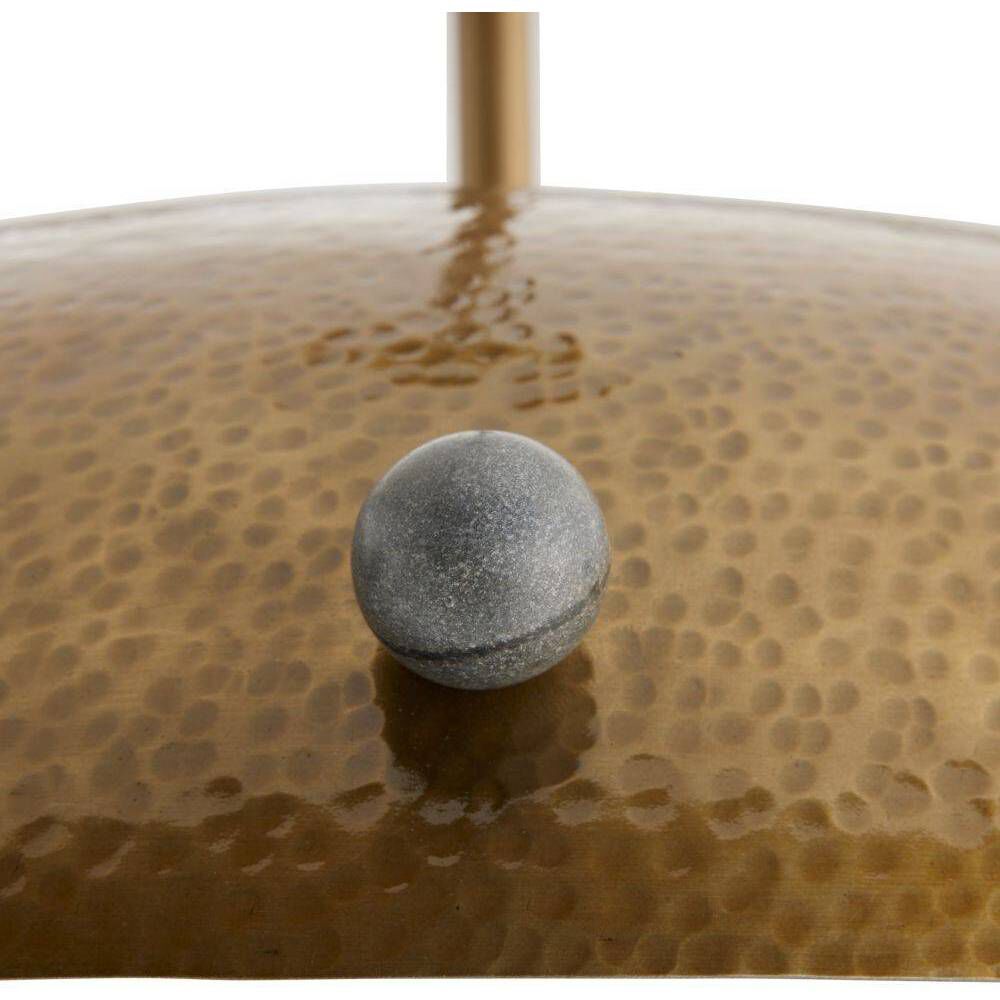 Fenton 3 Light 23.5 inch Antique Brass and Black Pendant Ceiling Light