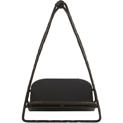Darius Blackened Iron Log Holder