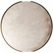 Elara 1 Light 12 inch White and Antique Brass Flush Mount Ceiling Light