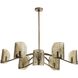 Natasha 9 Light 43 inch Antique Brass Chandelier Ceiling Light