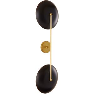 Griffith 2 Light 12 inch Antique Brass Sconce Wall Light