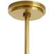 Eva 27.5 inch Antique Brass Chandelier Ceiling Light