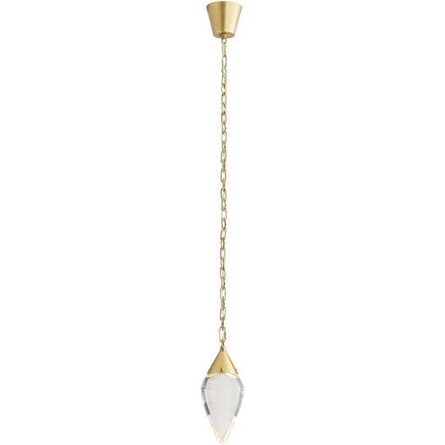 Berkley LED 6 inch Antique Brass Pendant Ceiling Light