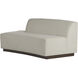 Islander Vanilla and Dark Walnut Sofa, Left