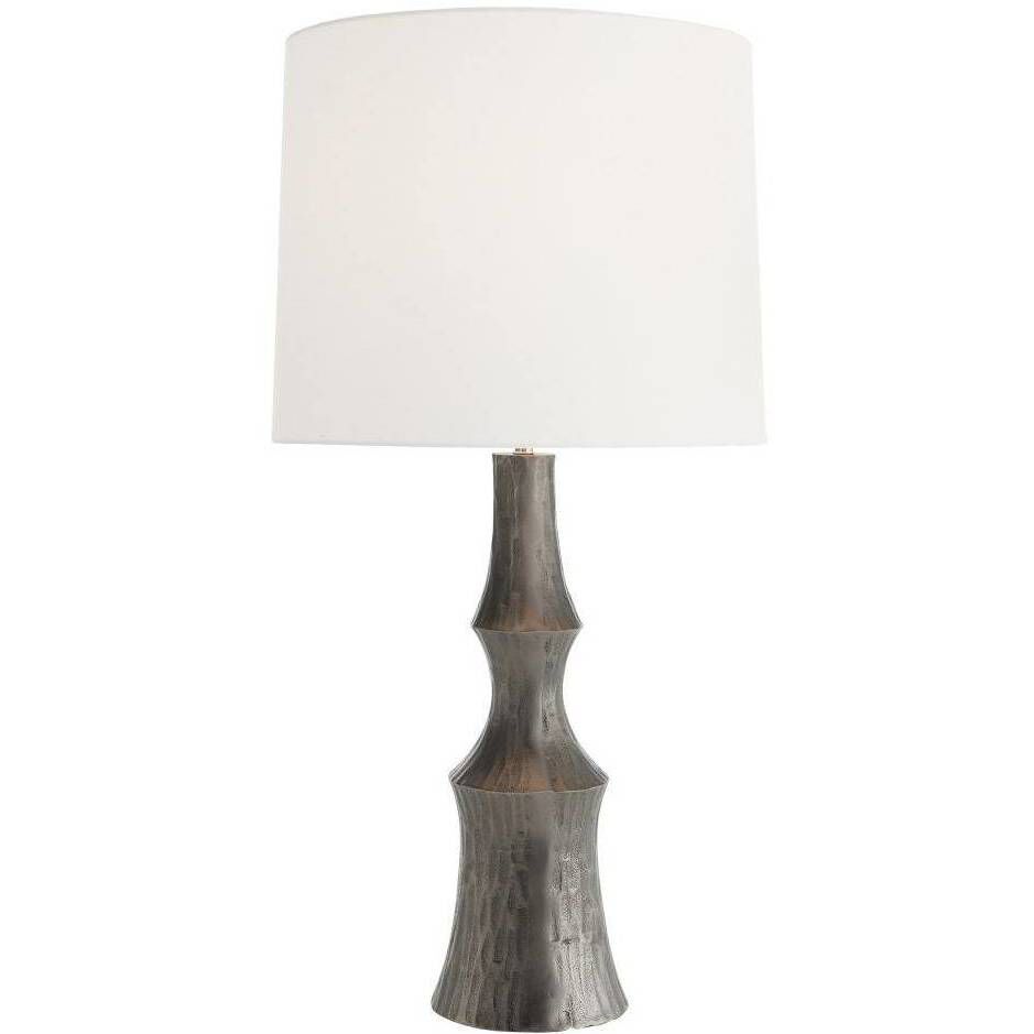 Grainger 30 inch 150.00 watt Graphite and Polished Nickel Lamp Portable Light