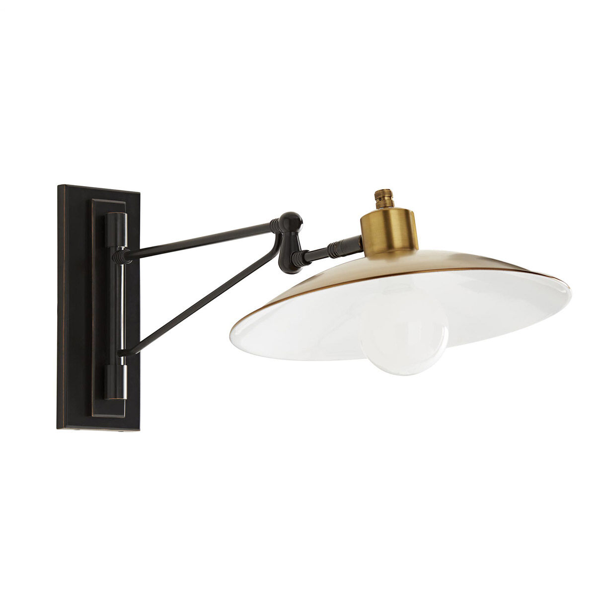 Nox Sconce Wall Light in Antique Brass/Bronze, Essential Lighting