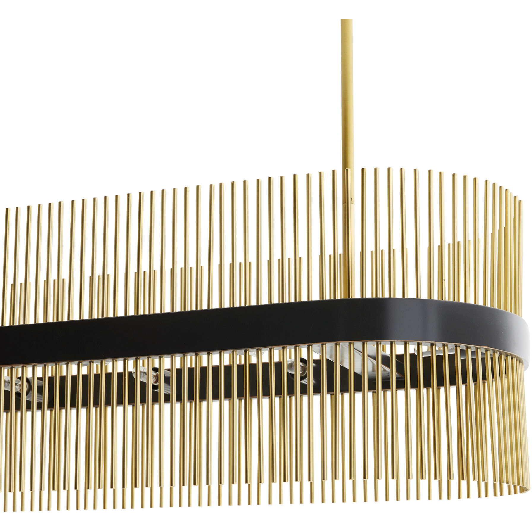 Hozier 10 Light 50 inch Antique Brass Oval Chandelier Ceiling Light