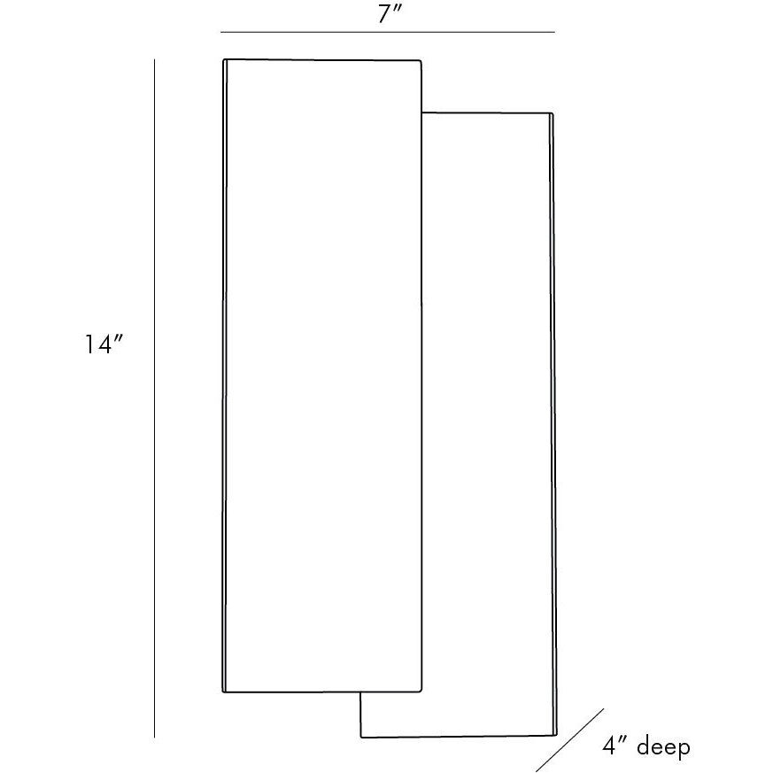 Driscoll 2 Light 7 inch Antique Brass/Heritage Brass ADA Sconce Wall Light