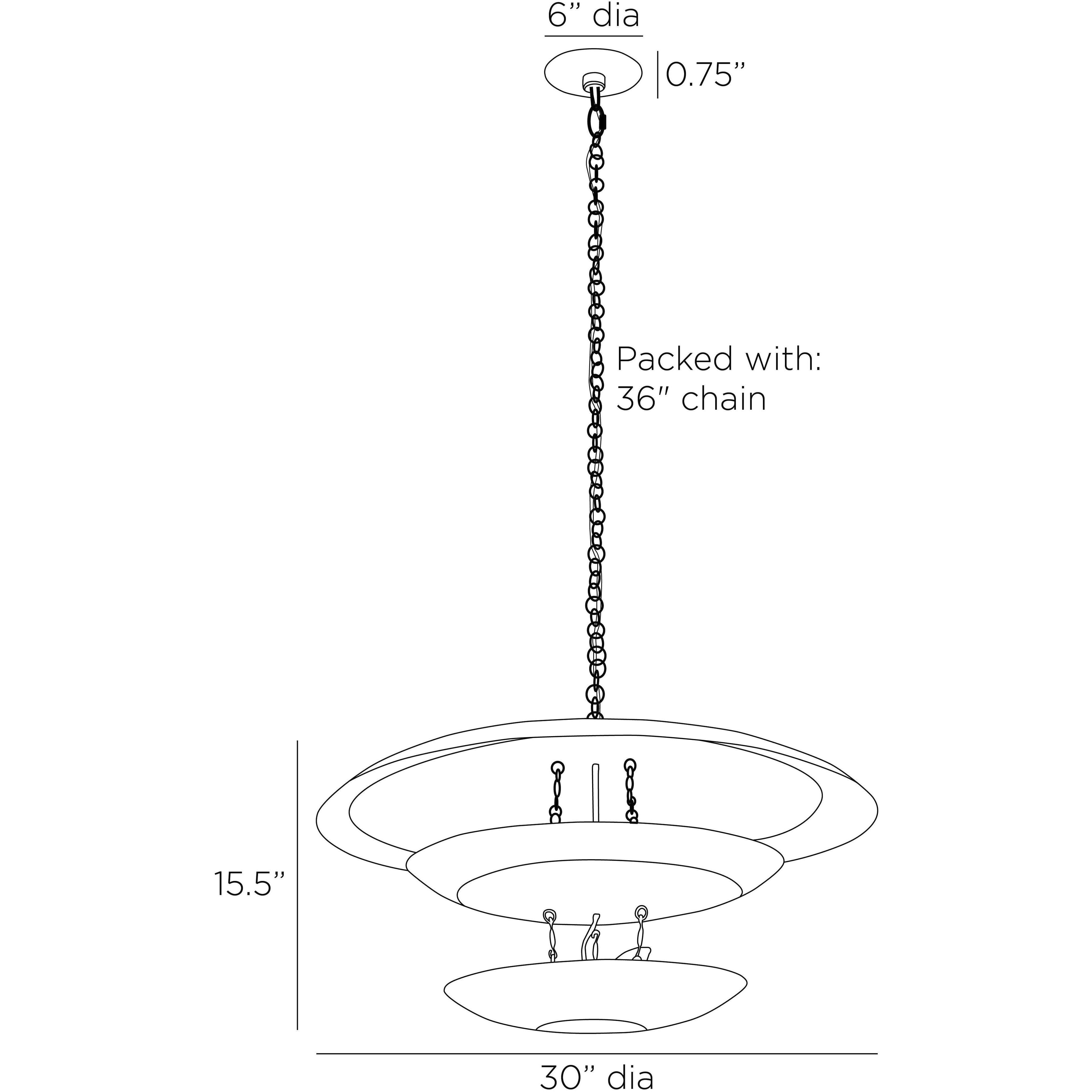 Florko 6 Light 31 inch Blackened Iron Chandelier Ceiling Light