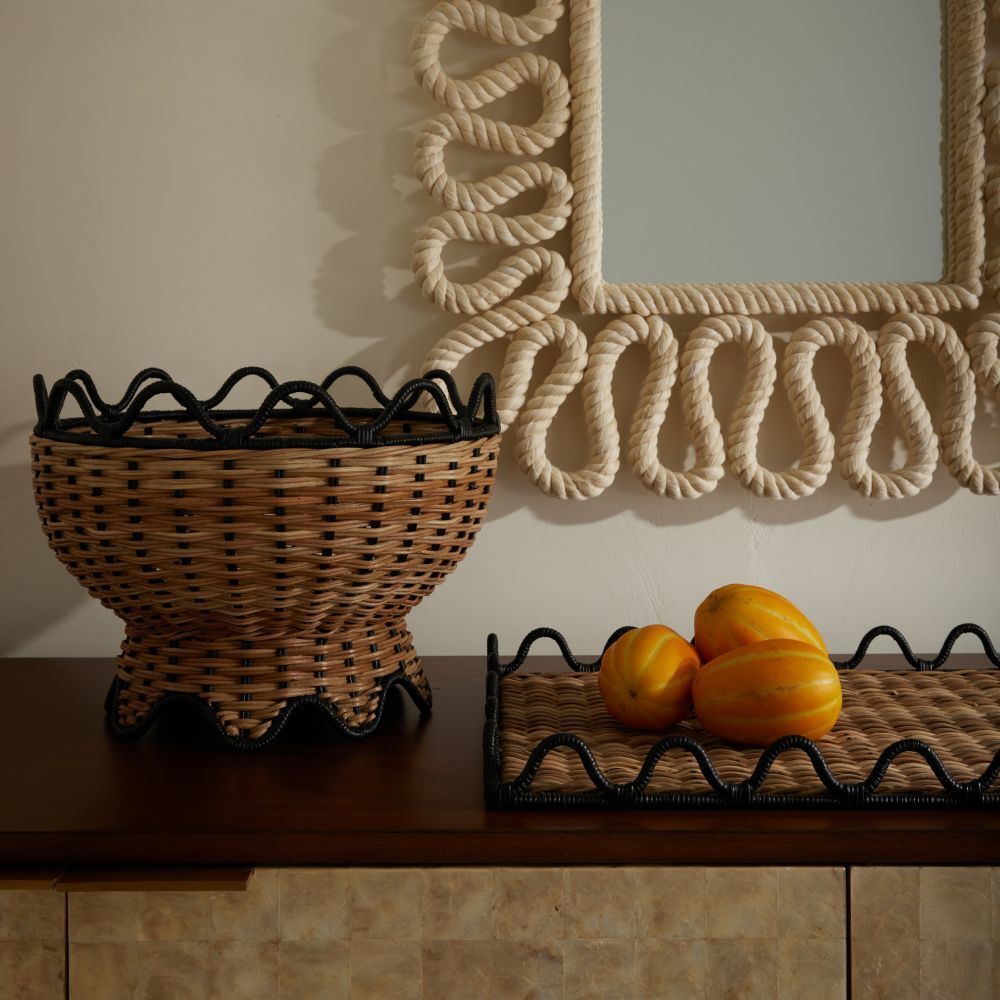 Mar 21.5 X 2 inch Black & Natural Tray