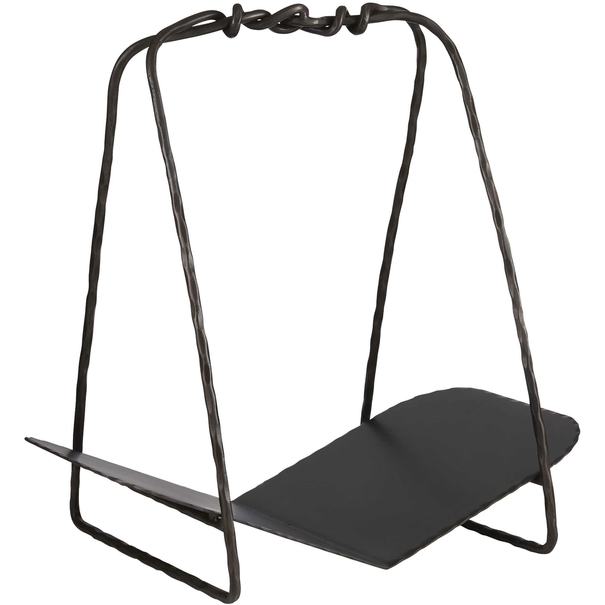 Darius Blackened Iron Log Holder