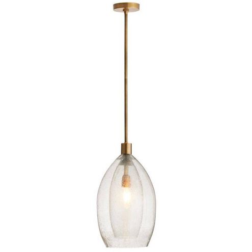Hilary 1 Light 11 inch Vintage Brass Pendant Ceiling Light