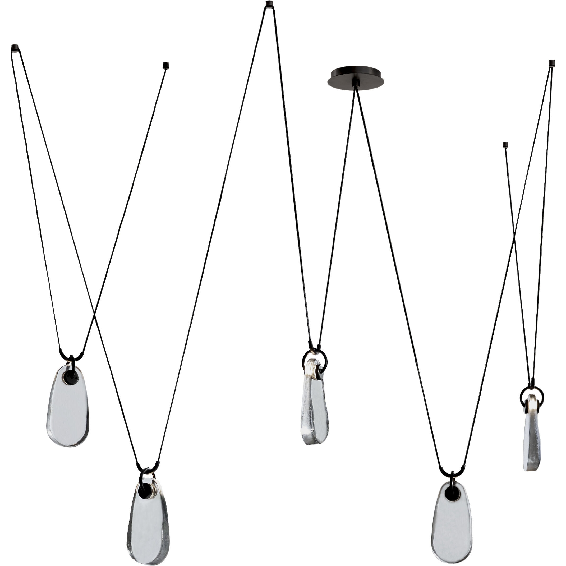 Melt 5 Light 63 inch English Bronze Chandelier Ceiling Light