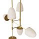 Alazani 35 X 28.5 inch Antique Brass Linear Chandelier Ceiling Light
