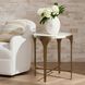 Janine 22 inch White End Table