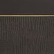 Gaston 56 inch Chamois Gray and Ebony with Bronze and Antique Brass Desk