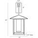 Temple Sconce Wall Light in Antique Brass