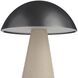 Struzzo 10 inch 3 watt Ivory and English Bronze Rechargeable Accent Lamp Portable Light