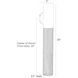 Punch 1 Light 30 inch Marine Grade Aged Graphite Outdoor Sconce, Large