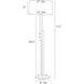 Elvis 150.00 watt Dark Walnut Floor Lamp Portable Light