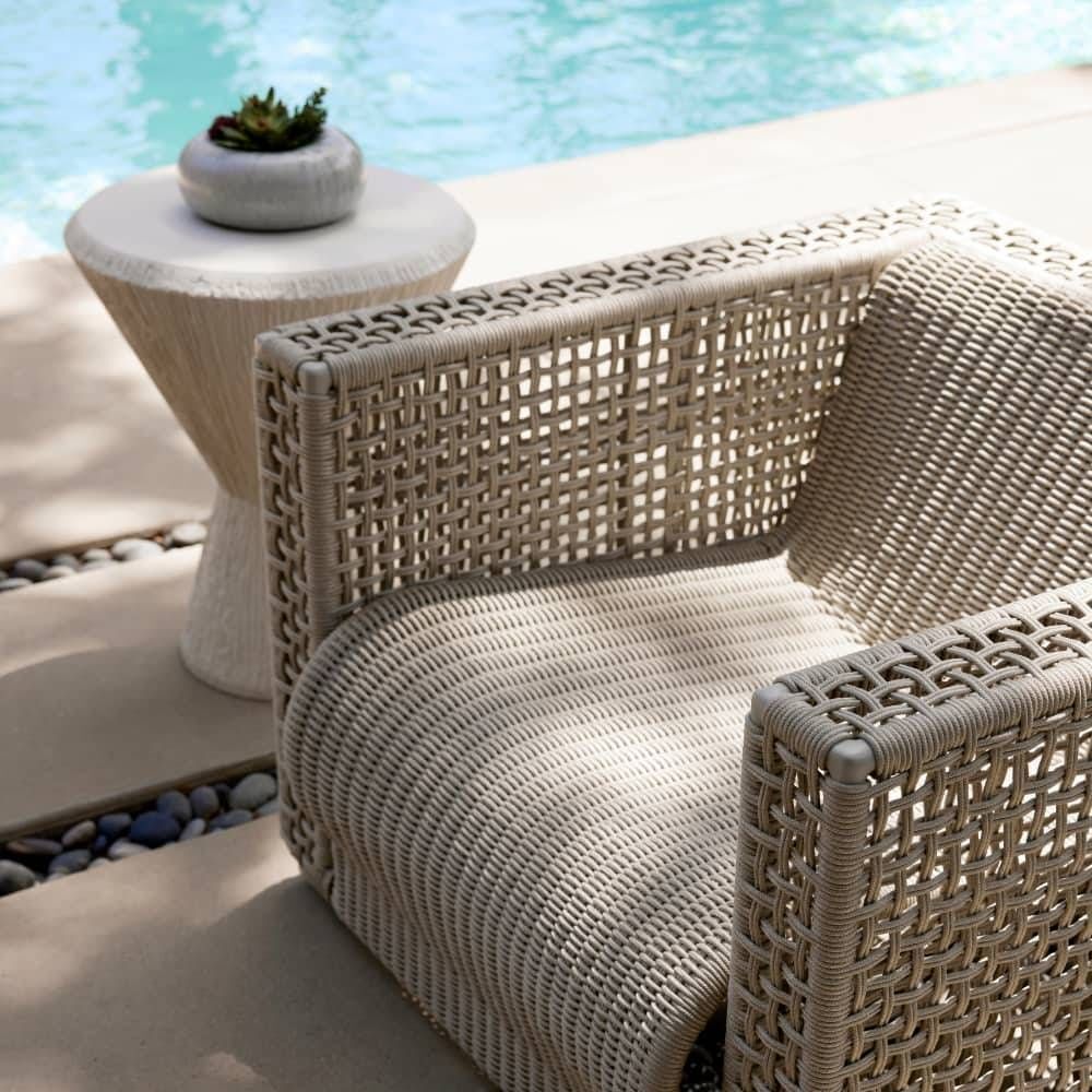 Guidry Buff Outdoor Lounge Chair