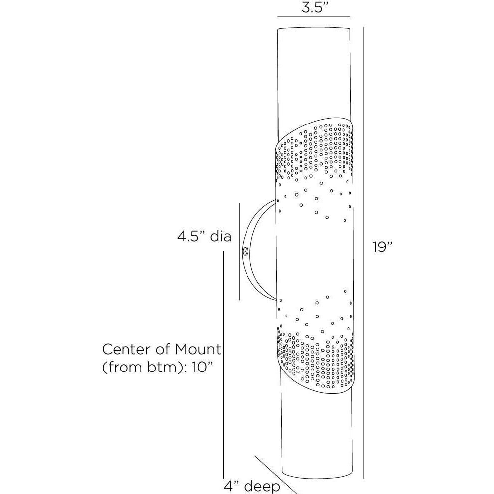 Exelsior 2 Light 3.5 inch Matte Swirl ADA Sconce Wall Light
