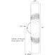 Exelsior 2 Light 3.5 inch Matte Swirl ADA Sconce Wall Light