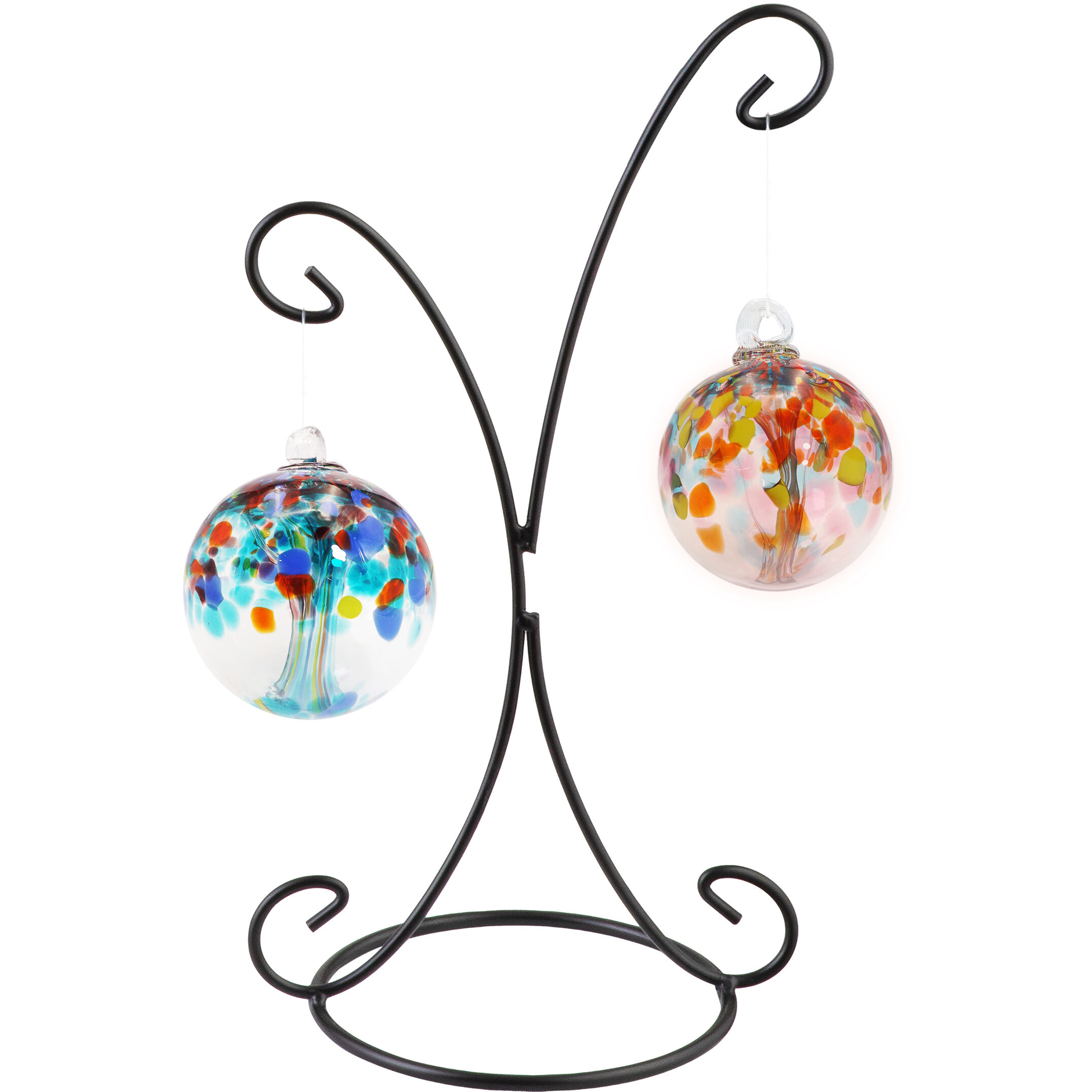 Tree Of Life Multi-color Art Glass Orb