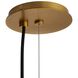 Glaze 1 Light 12 inch Antique Brass, Matte Black Ceramic Pendant Ceiling Light