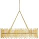 Prescott 10 Light 44.5 inch Gold Leaf Chandelier Ceiling Light