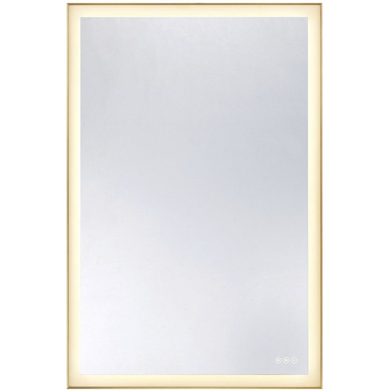 Paulding 48 X 32 inch Gold Mirror, Frontlit