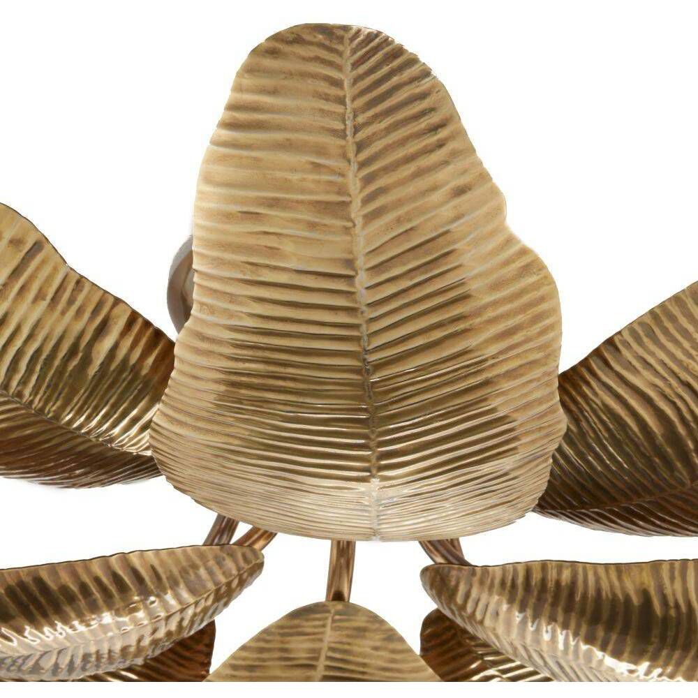 Farah 8 Light 44 inch Vintage Brass Flush Mount Ceiling Light