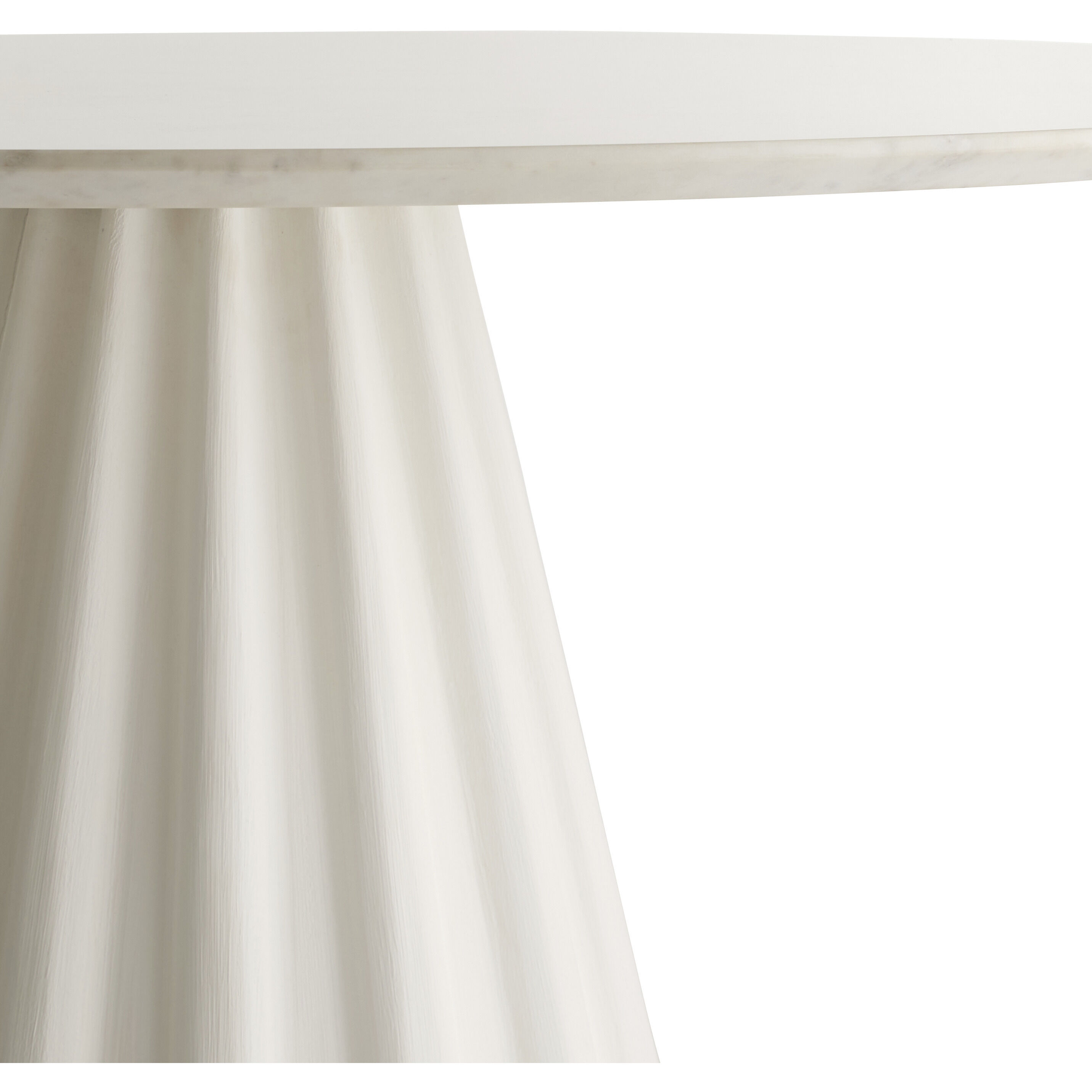 Rinny 60 inch White and White Gesso Dining Table, Large