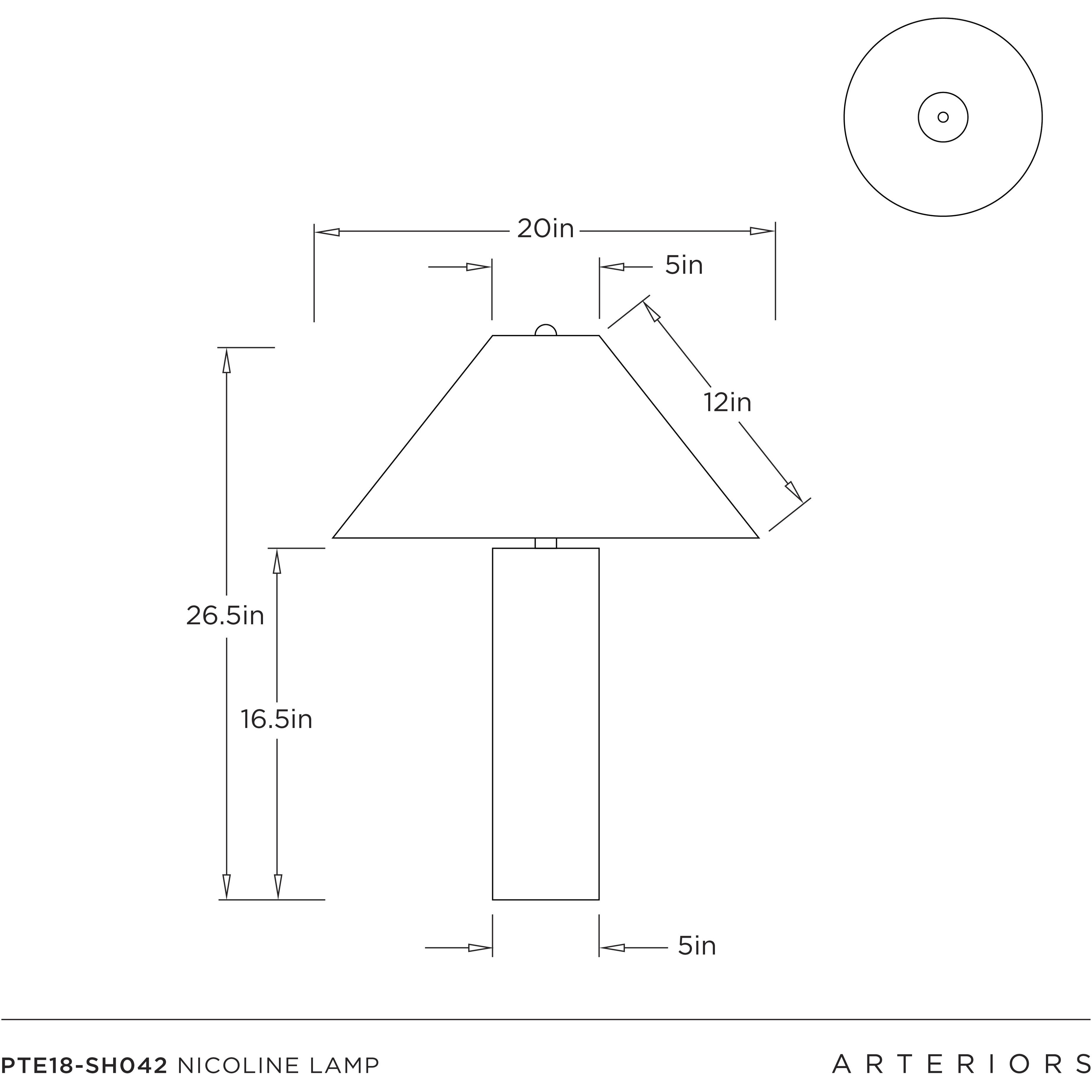 Nicoline 26.5 inch 150.00 watt Oat and Antique Brass Table Lamp Portable Light