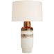 Quinn 30 inch Bronze and Rose Glaze Table Lamp Portable Light