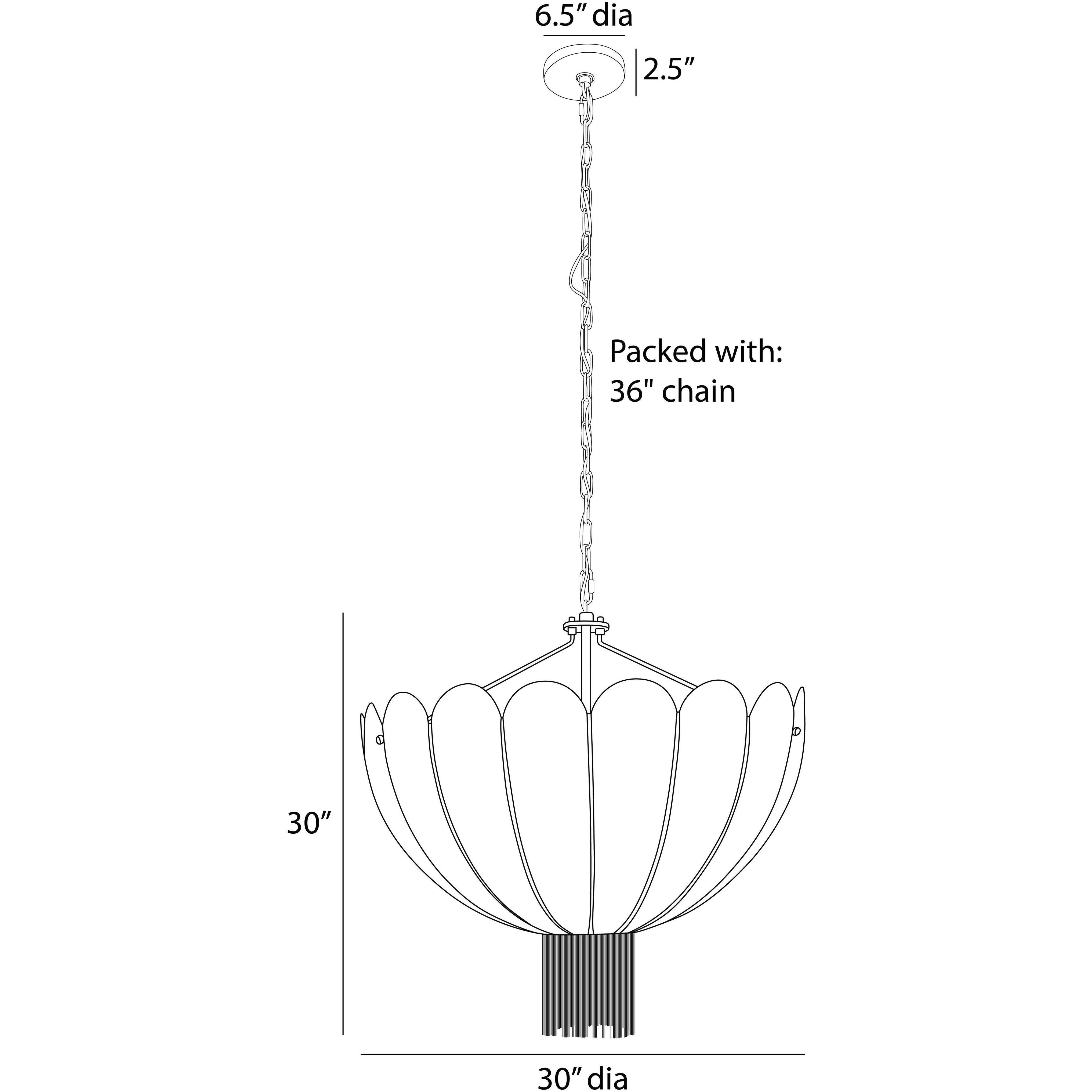 Inaya 3 Light 30 inch Antique Brass Chandelier Ceiling Light