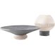 Taza Graphite Centerpiece and Vase Set, Set of 2