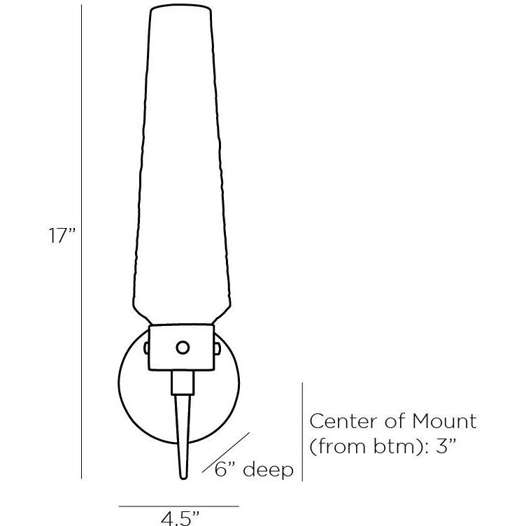 Omaha 1 Light 5 inch Antique Brass Sconce Wall Light