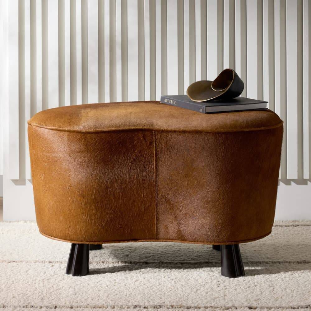 Koda 20 inch Brown and Ebony Ottoman